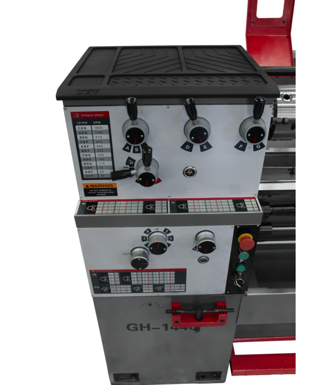 JET GH-1440-3 Geared Head Lathe 14x40 ENG 3HP,460V, 3PH