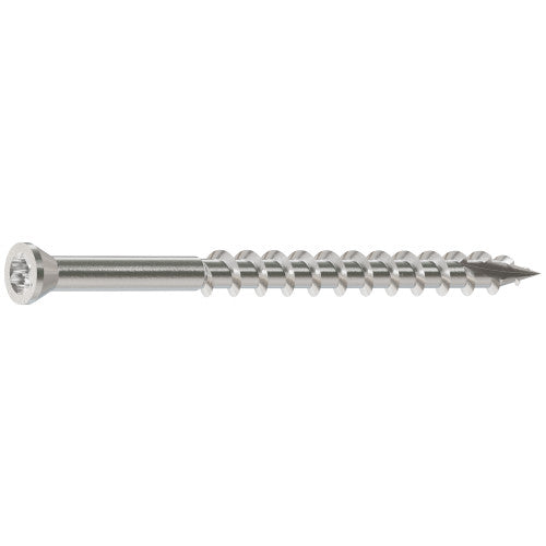 Simpson #8 x 2-1/2" Trim-Head Screw, 6-Lobe Drive 316 Stainless Steel