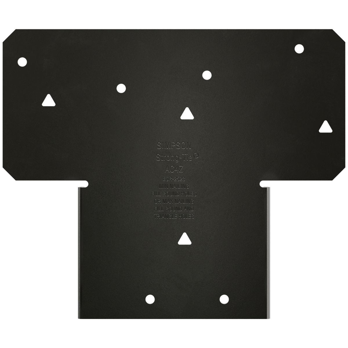 Simpson 4X Adjustable Post Cap ZMAX Black Powder-Coated AC4PC