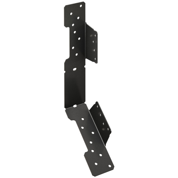 Simpson Adjustable Stringer Connector 18-Ga ZMAX Black Powder-Coated  LSCPC