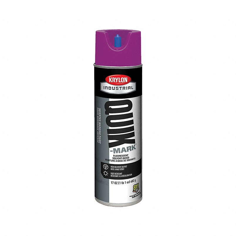 Solvent-Based Inverted Paint, Flat, Fluorescent Purple