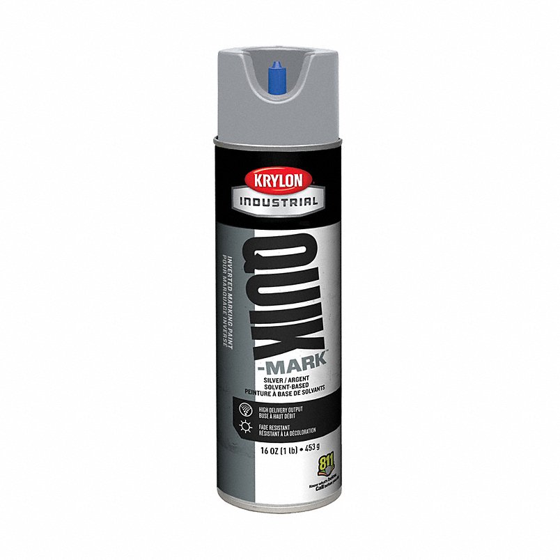 Solvent-Based Inverted Marking Paint, Flat, Silver