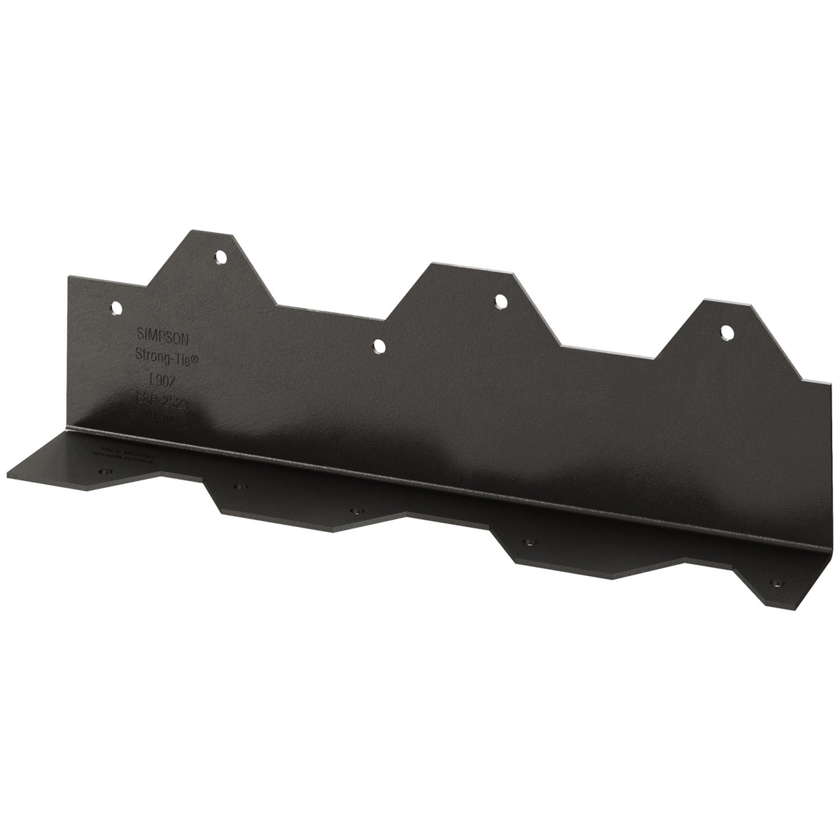 Simpson 9" Reinforcing L Angle 16-Ga ZMAX Black Powder-Coated L90PC