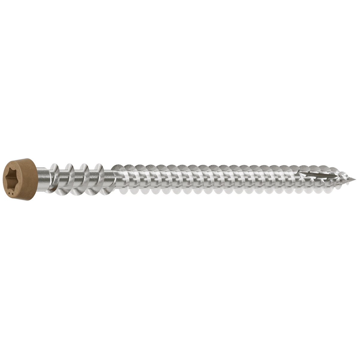 Simpson #10 x 2-3/4" Tan 05, Deck-Drive DCU Composite Screw, 305 Stainless Steel 