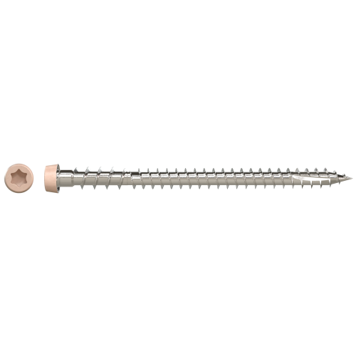Simpson #10 x 2-3/4" Tan 05, Deck-Drive DCU Composite Screw, 316 Stainless Steel 