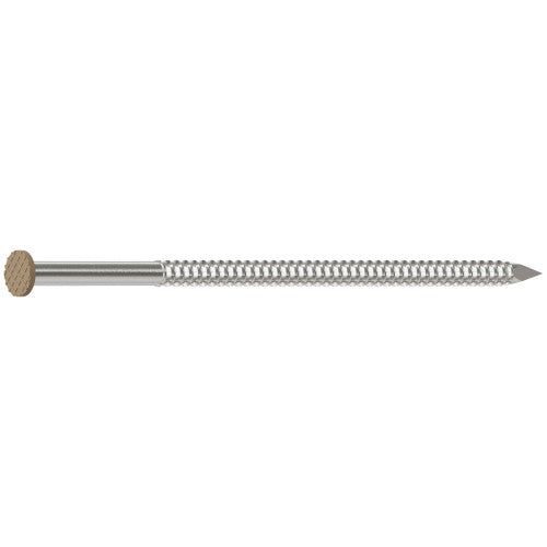 Simpson 16d x 3 1/2" Tan Painted Siding Nail, 304 Stainless Steel