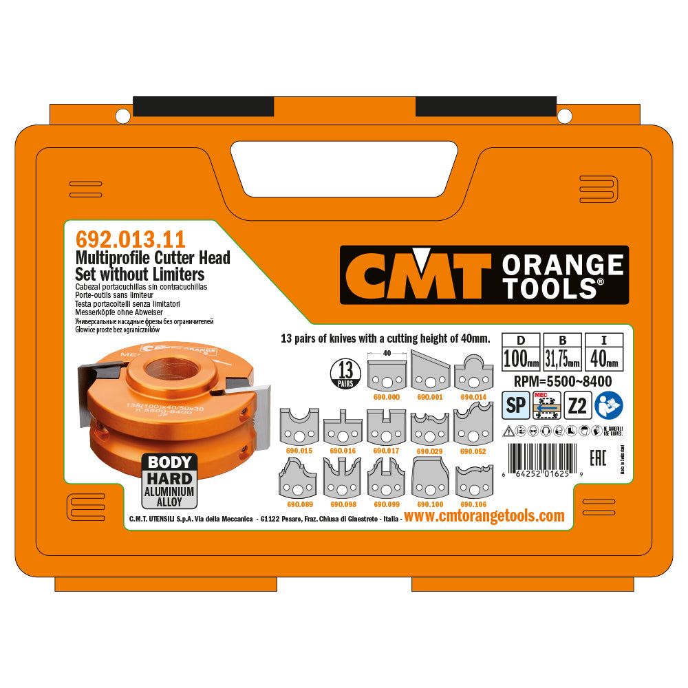 CMT 692.013.11 Cabinet & Joinery Set 4" Dia. 1-1/4" Bore