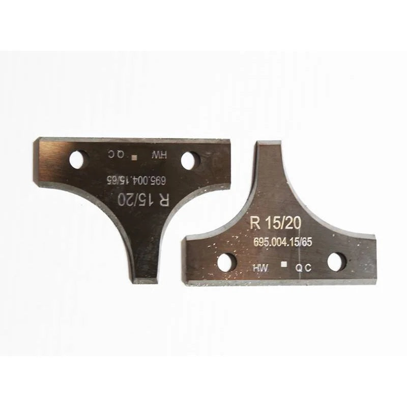 CMT 695.004.15 Pair of Profiled Knives Radius: 19/32" & 25/32" (45x34.5x2mm)