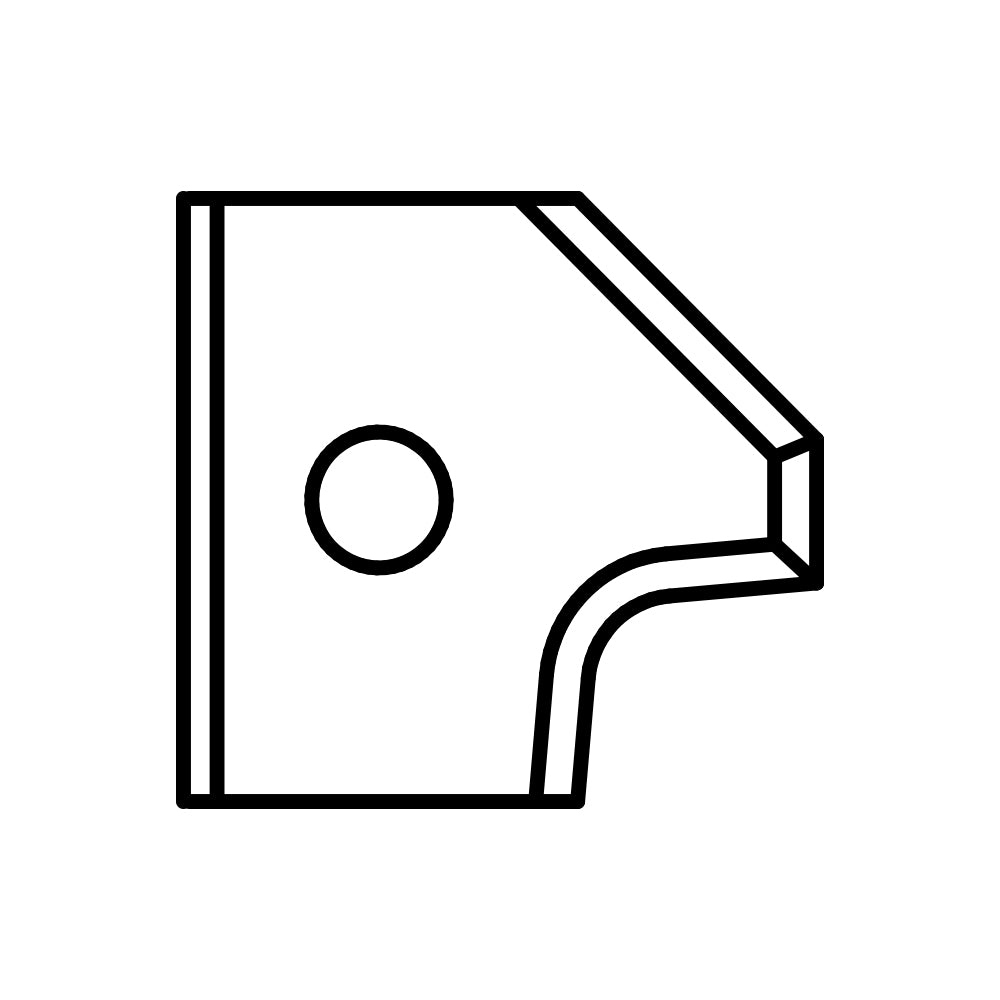 CMT 695.005.A3 Pair of Knives for Roundover/Chamfer (Top) Radius: 3+45 degrees