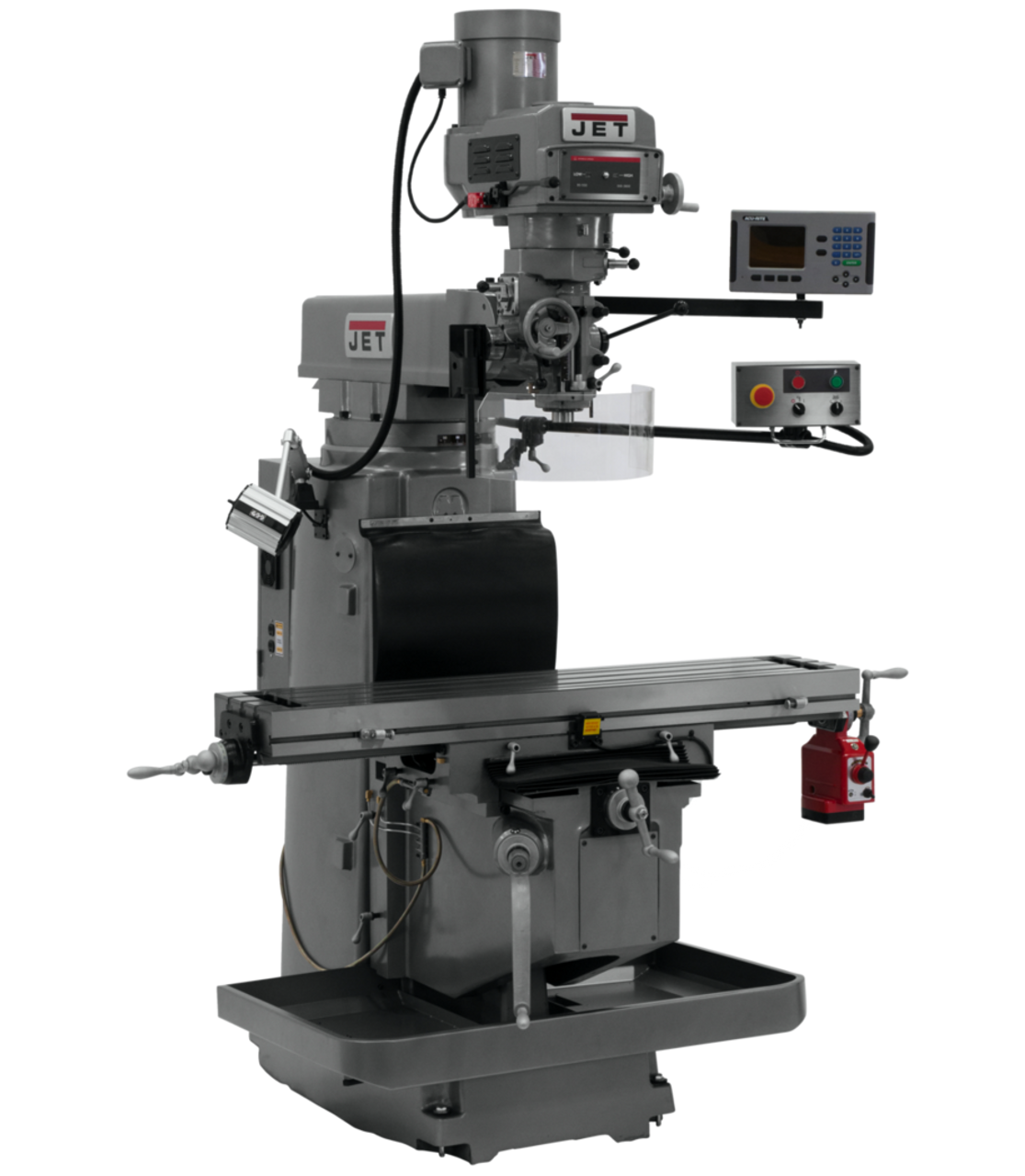JET JTM-1254RVS Vertical Mill w/ACU-RITE 203 3X (Q) DRO & X Powerfeed 460V