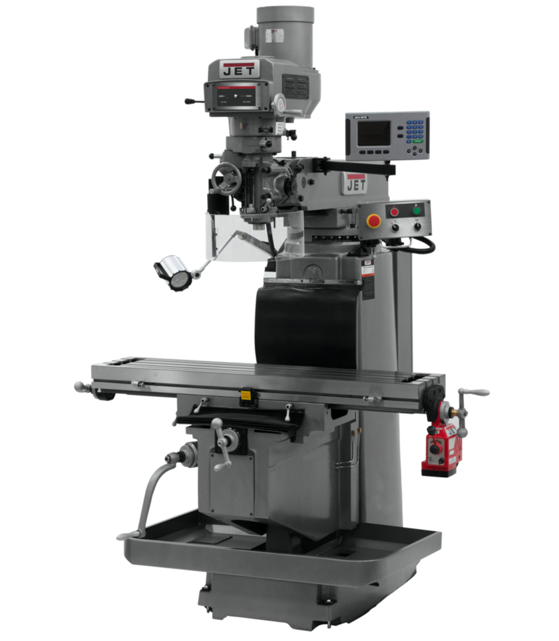 JET JTM-1254RVS Vertical Mill w/ACU-RITE 203 3X (Q) DRO & X Powerfeed 460V