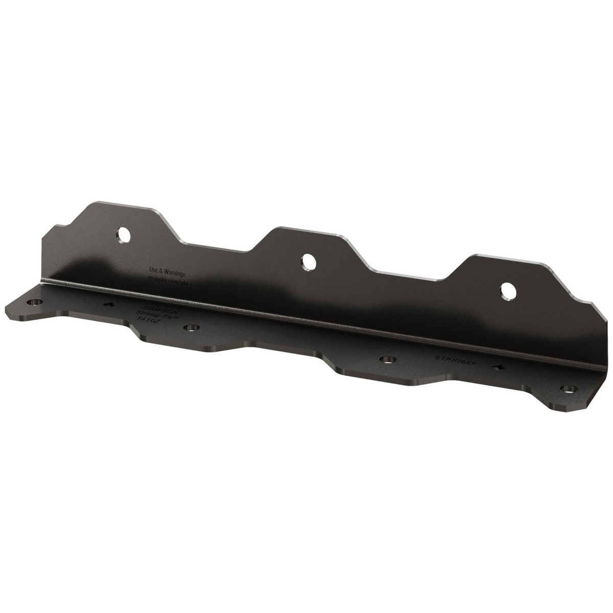 Simpson 10-1/4" Staircase Angle ZMAX Black Powder-Coated TA10PC