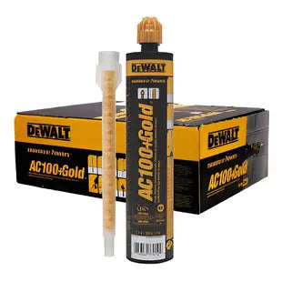 DeWALT AC100 + Gold Quik-Shot Acrylic Adhesive Anchoring System 10 oz