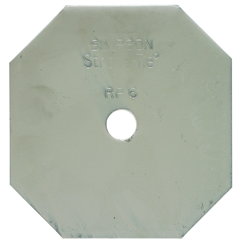 Simpson RP6 3/8" Steel Retrofit Plate HDG