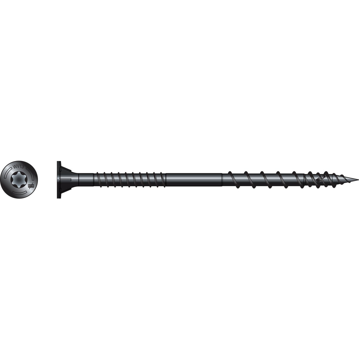 Simpson #10 x 4" Strong-Drive SDWV SOLE-TO-RIM Screw, E-Coat, 1000Pk