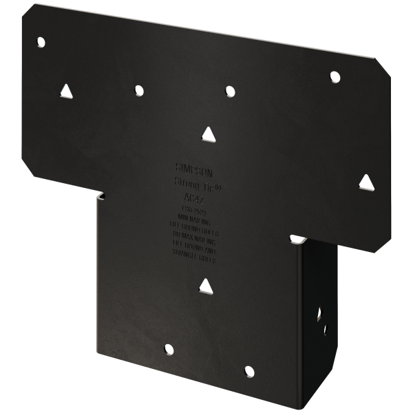 Simpson 4X Adjustable Post Cap ZMAX Black Powder-Coated AC4PC
