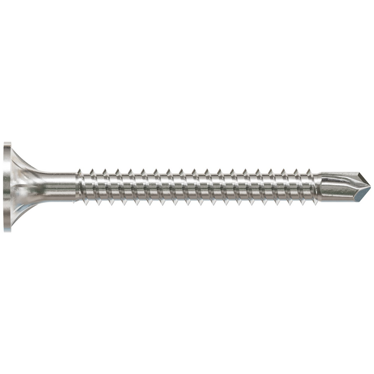 Simpson #8 x 1-5/8" Square Drive, Self-Drilling Fiber-Cement Screw, 410 Stainless Steel