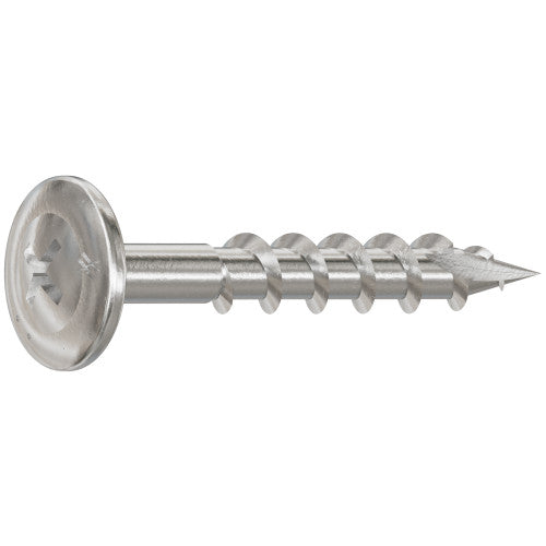 Simpson #8 x 1-1/4" Wire-Lath Modified Truss-Head Screw 305 Stainless Steel