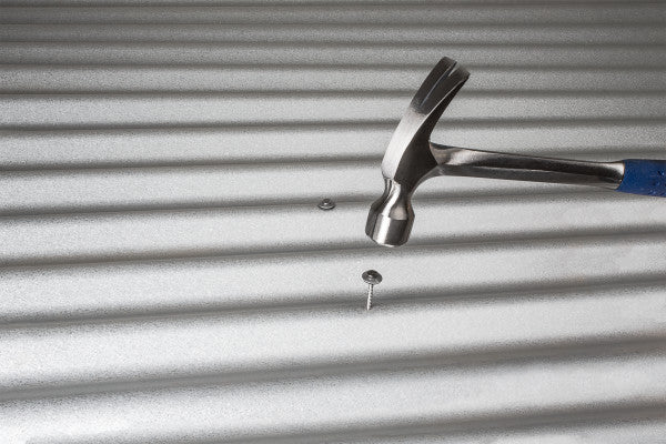 Nail with EPDM Washer - Annular Ring Shank, Stainless Steel, Installation