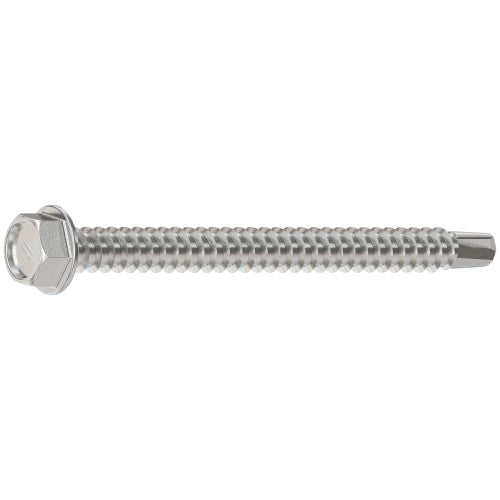 Simpson #12 x 2-1/2" Self-Drilling Hex-Washer Head Screw, 316 Stainless Steel