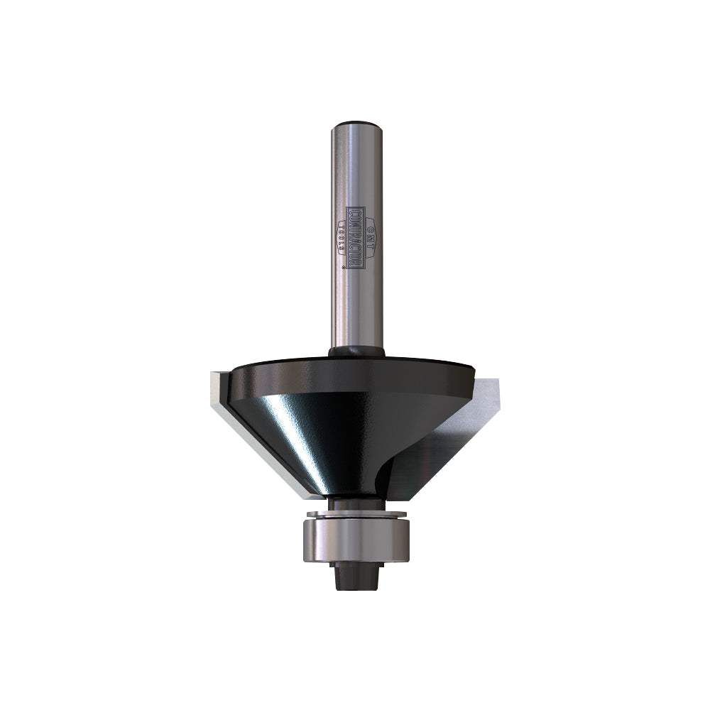CMT 83605 Contractor Chamfer Bit 1-3/8" x 7/16" Angle: 45 degrees Shank: 1/4"