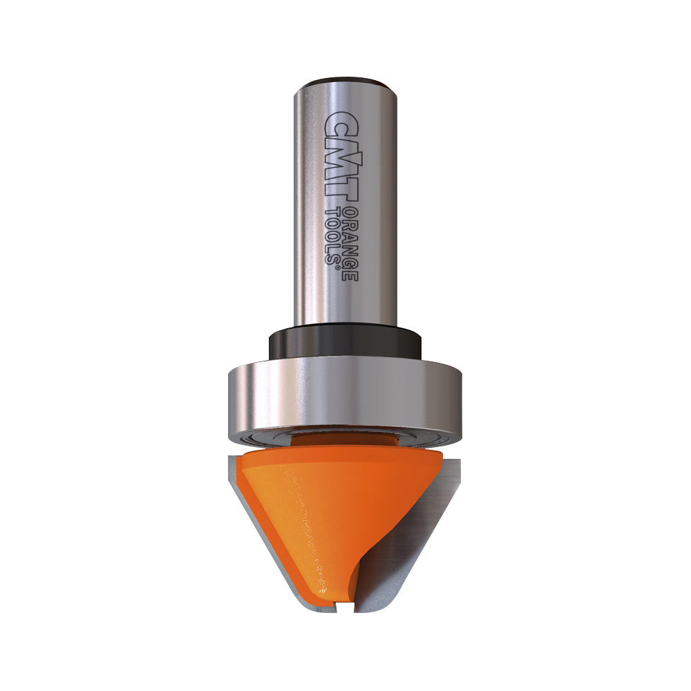 CMT 849.501.11B Lettering Bit w/Bearing 1-1/8" x 3/4" Angle: 60 degrees Shank: 1/2"