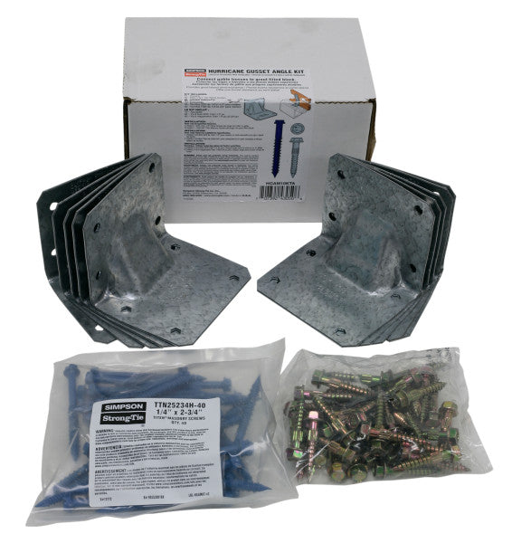 Simpson HGAM10KTA Masonry Gusset Angle w/Screws, 10 per Kit
