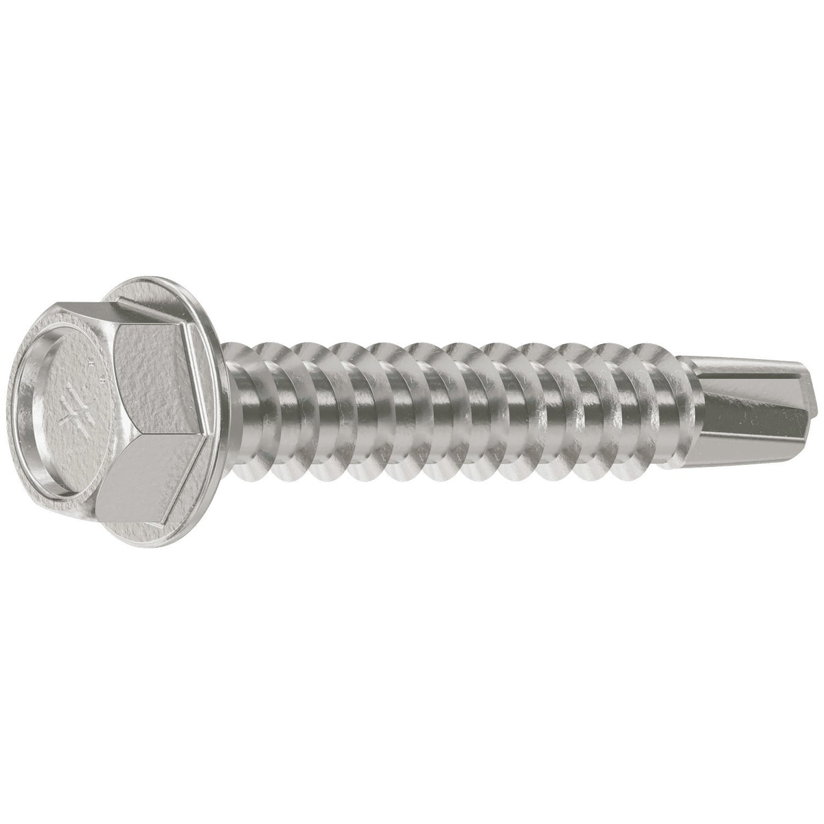 Simpson #12 x 1-1/4" Self-Drilling Hex-Washer Head Screw, 305 Stainless Steel