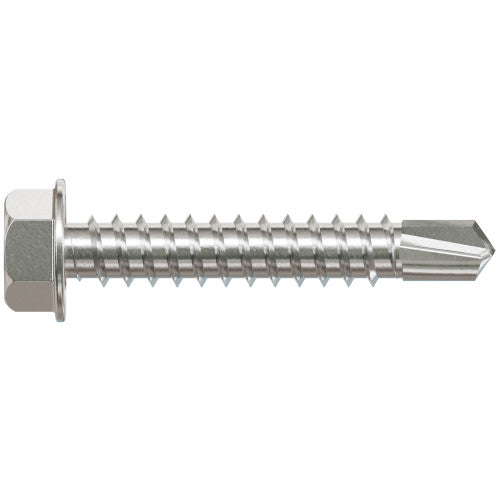 Simpson #8 x 1" Self-Drilling Hex-Washer Head Screw, 316 Stainless Steel