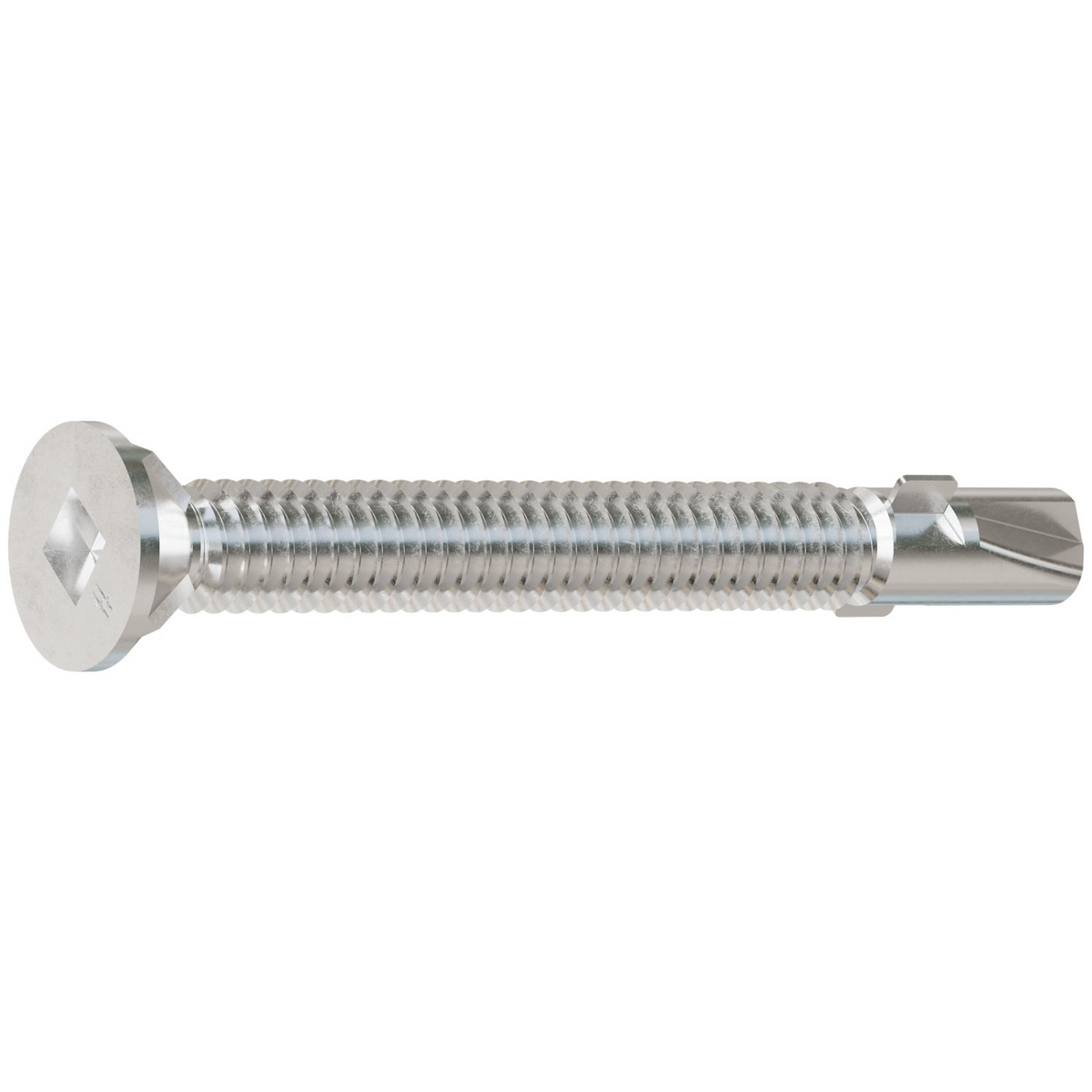Simpson #12 x 2-1/2" Self-Drilling Flat-Head Screw with Wing, 410 Stainless Steel