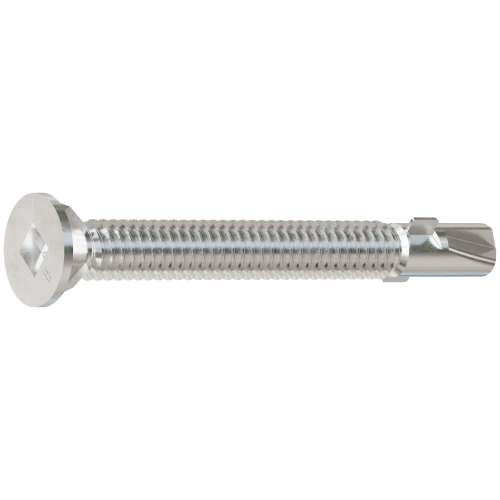 Simpson #14 x 3-1/4" Self-Drilling Flat-Head Screw with Wing, 410 Stainless Steel