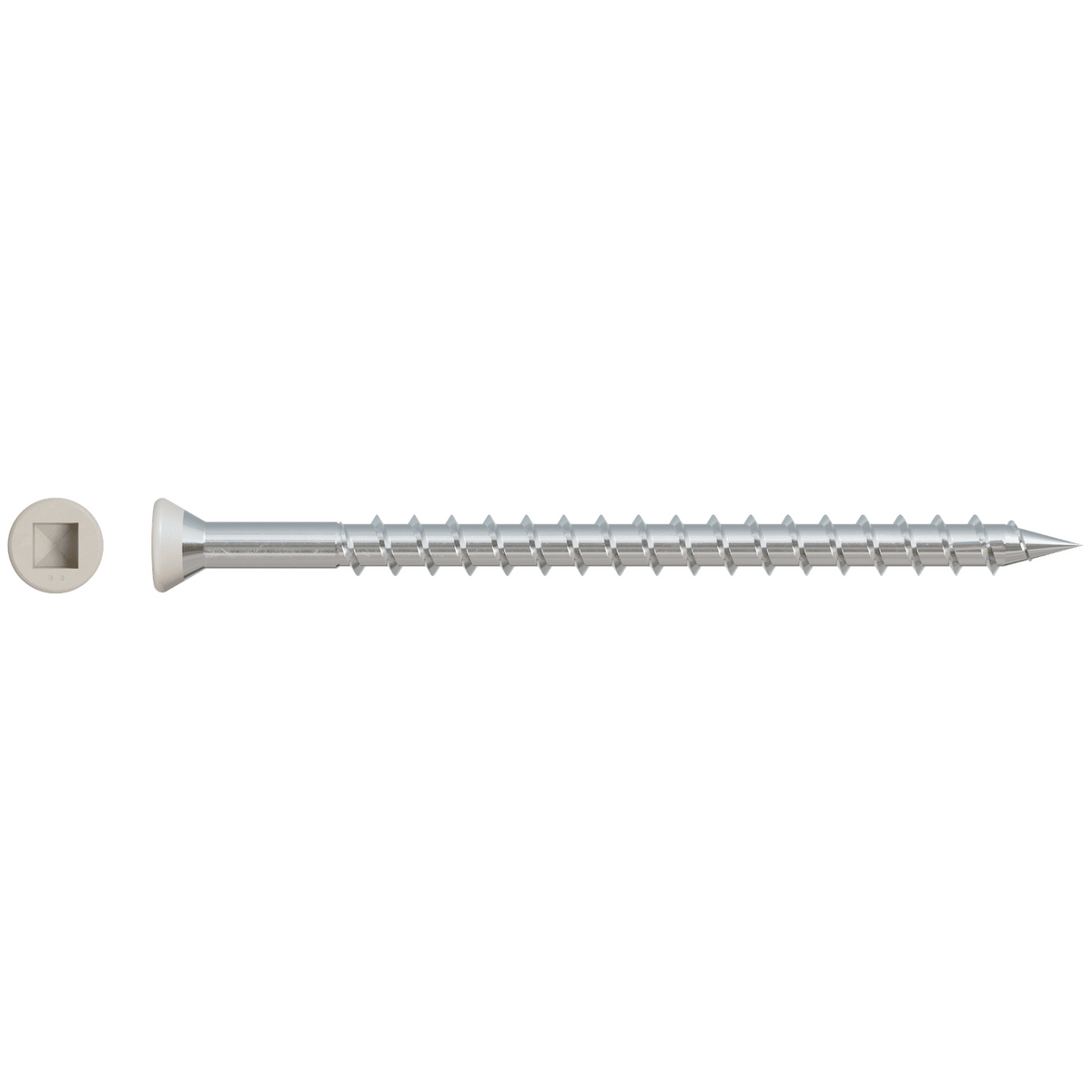 Simpson #7 x 2 1/2" Tan, Collated Trim-Head Deck Screw, 305 SS