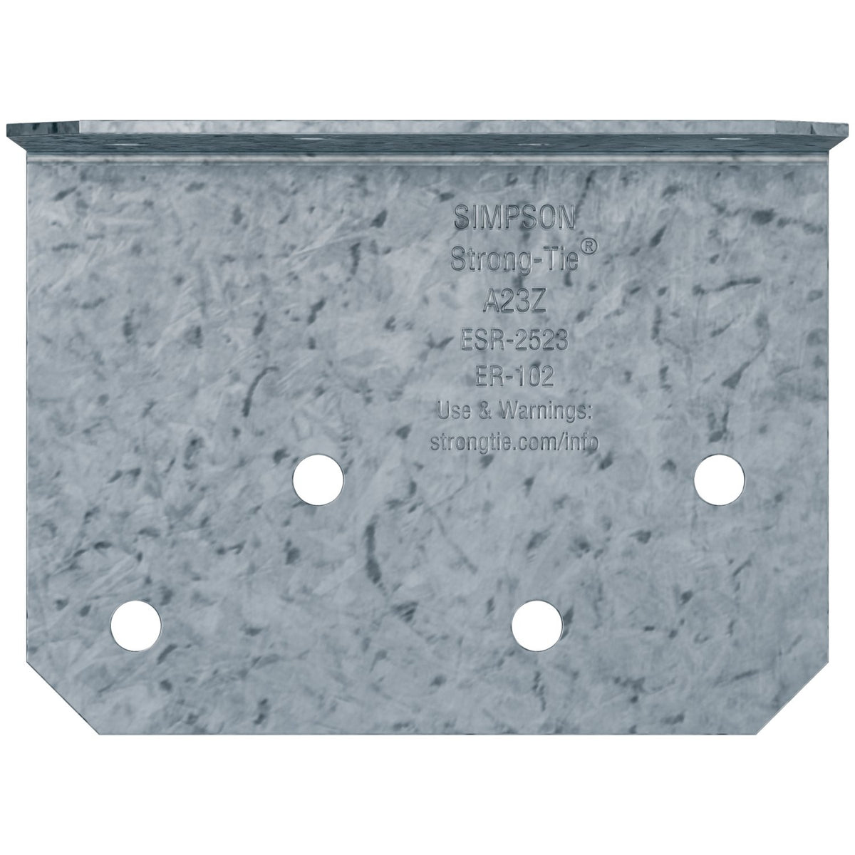 Simpson A23Z 2 x 1-1/2 Angle - ZMAX Finish