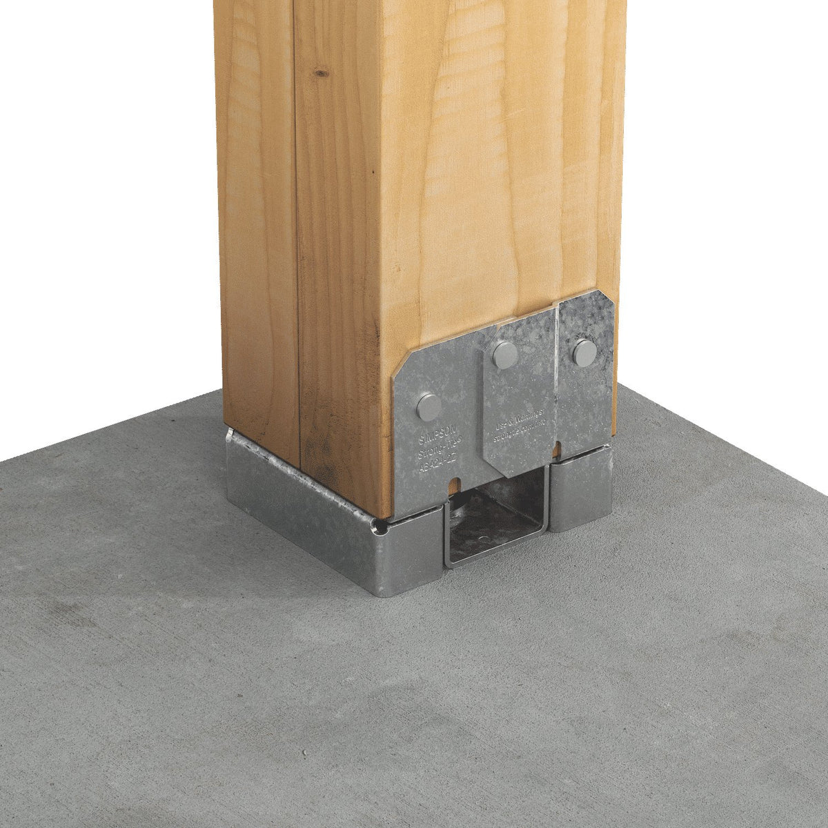 ABA Adjustable Post Base installed