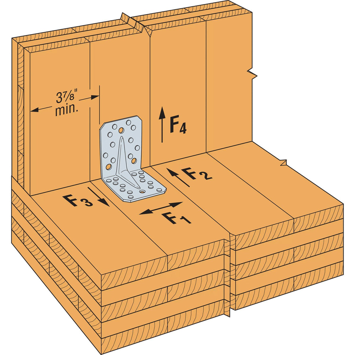 Simpson ABR105 Angle Bracket for Cross-Laminated Timber