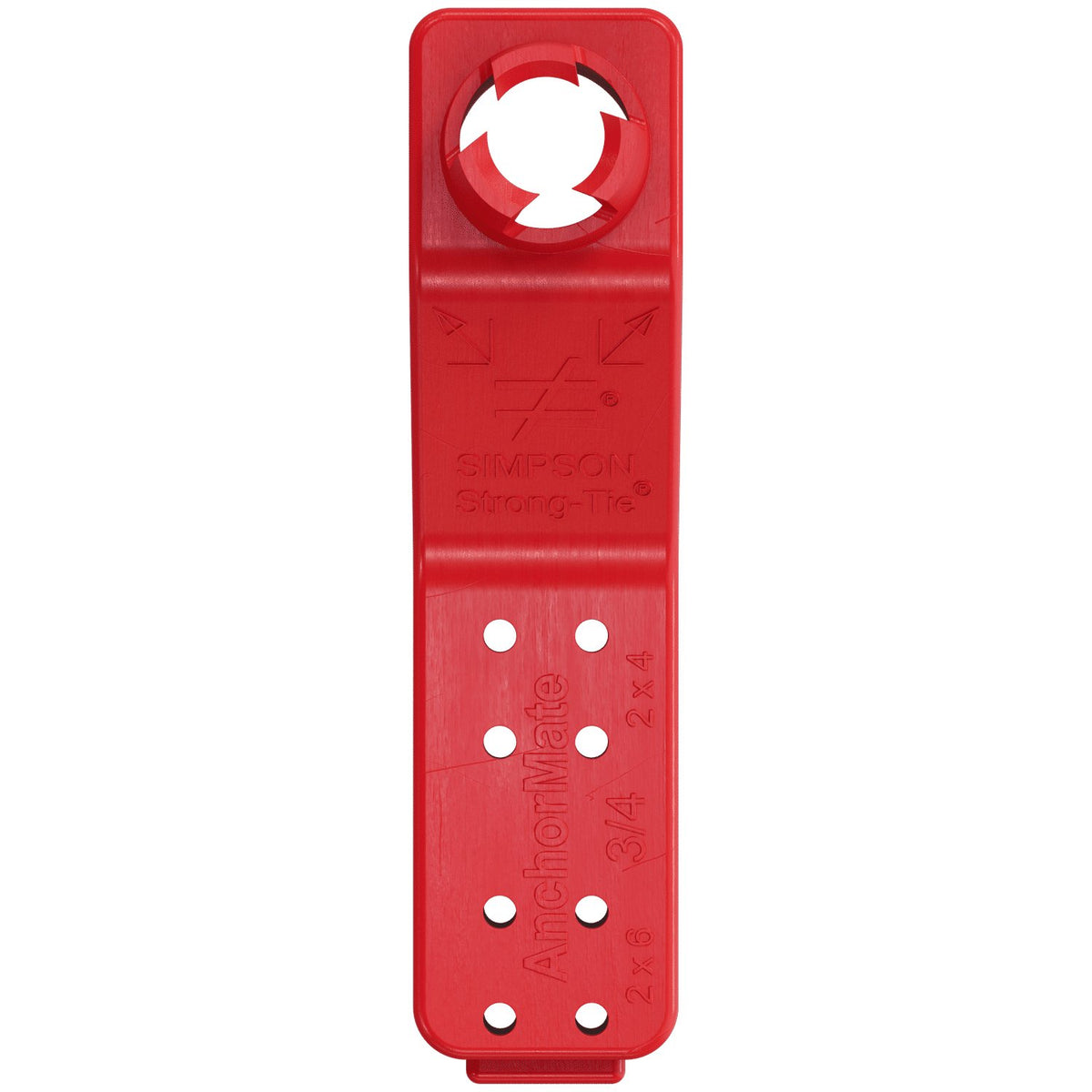 Simpson AnchorMate Anchor Bolt Holder 3/4 in. Red Nylon Reusable 100-Pack