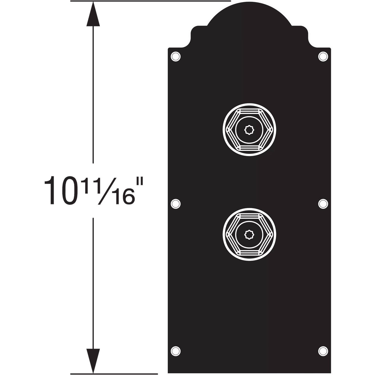 Simpson APBDW44 4x4 Decorative Post Base Side Plates w/Screws