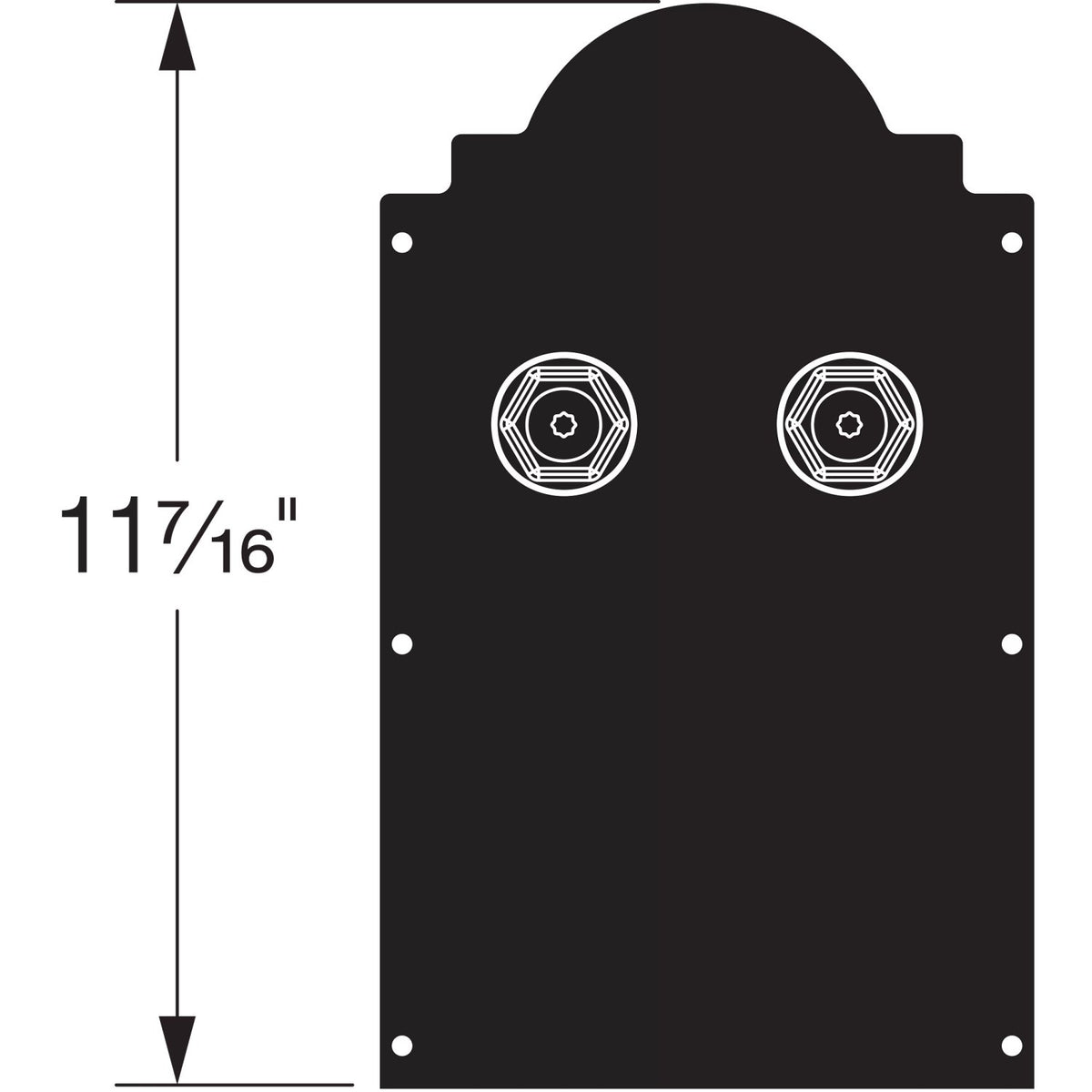 Simpson APBDW66 6x6 Decorative Post Base Side Plates w/Screws