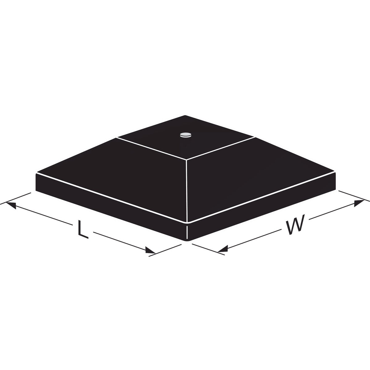 Simpson APDPC6 Black Decorative 6x6 Deck Post Cap