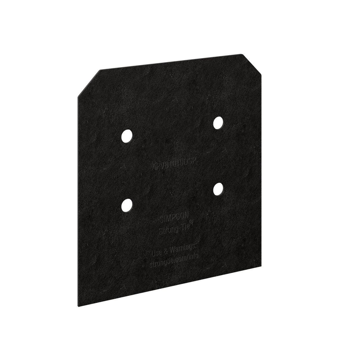 Simpson APVB1010DSP Avant 10X Decorative Post Base Plates - Black Powder Coat