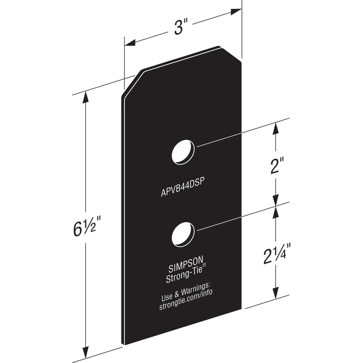 Simpson APVB44DSP 4x Avant Decorative Post Base Plates - Black Powder Coat