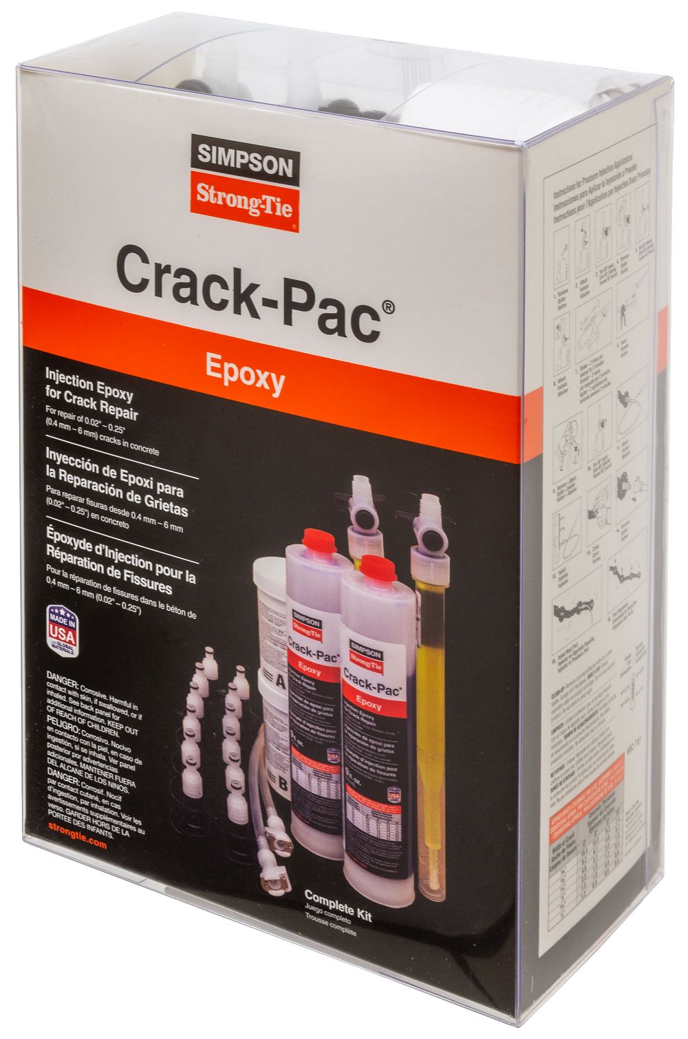Simpson CRACK-PAC Injection Epoxy Kit ETIPAC2G10KT
