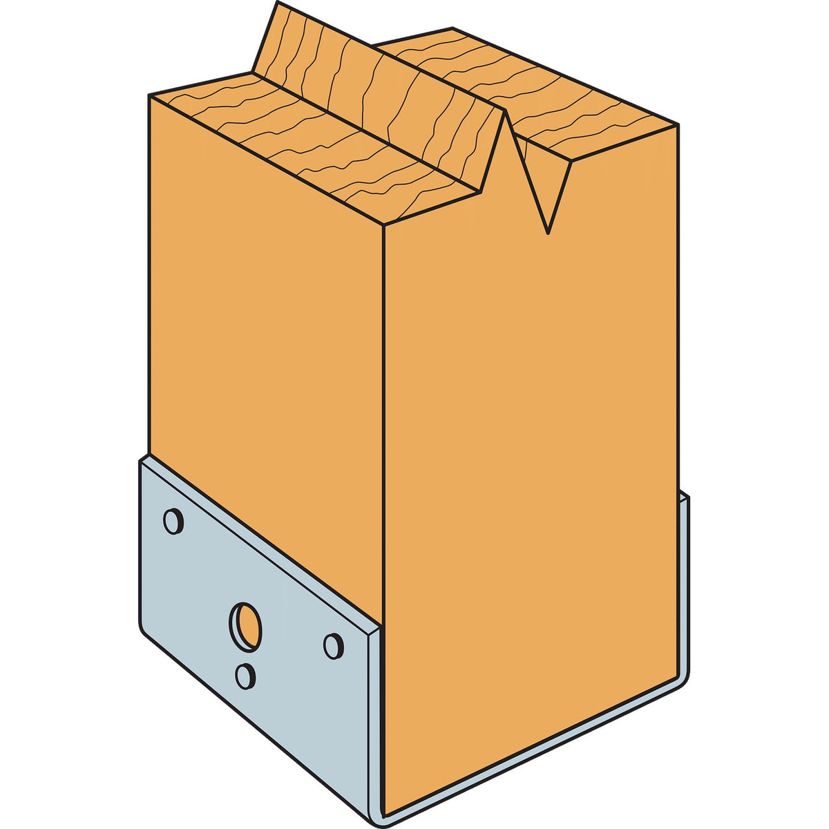 Simpson 6X Post Base, G90 Galvanized BC60