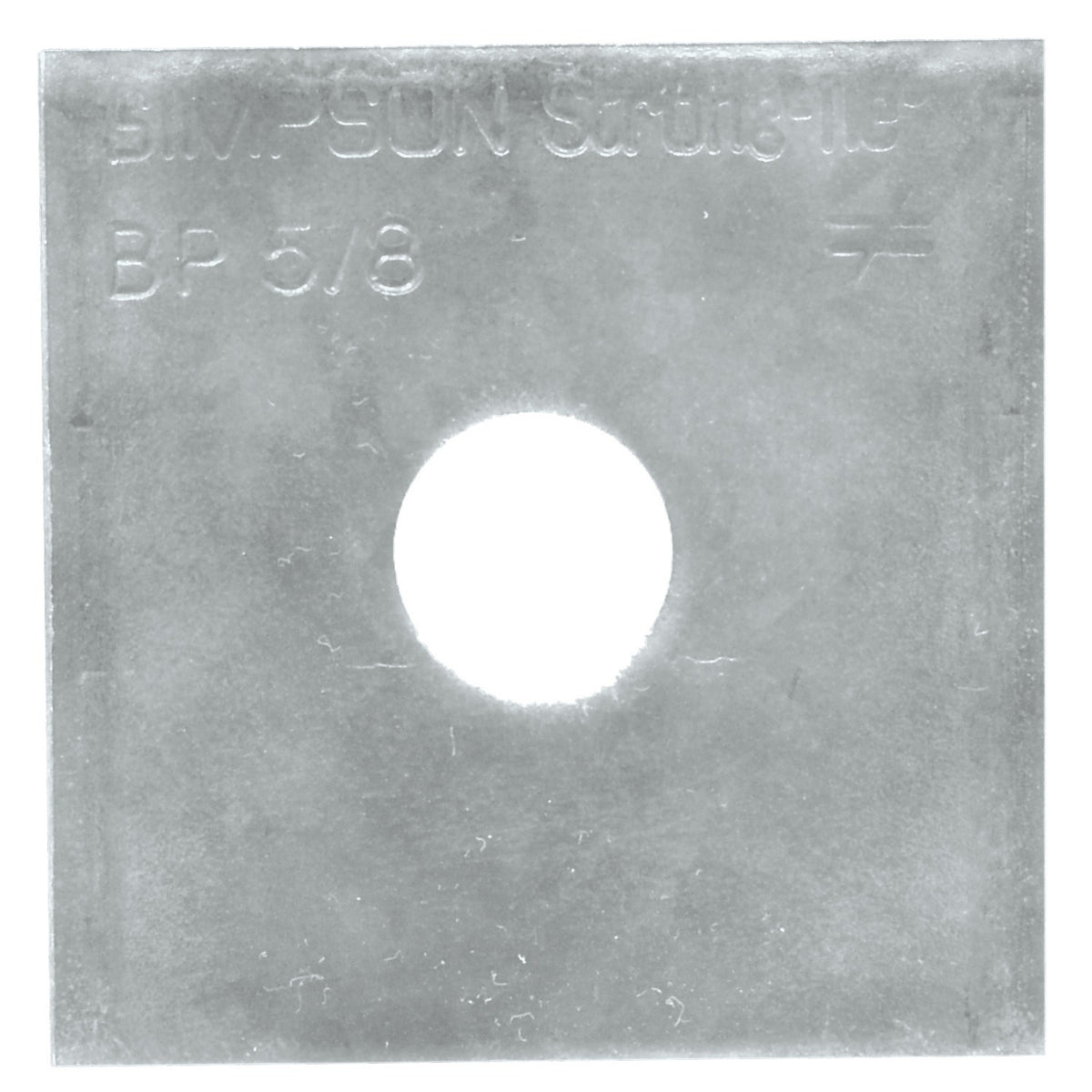Simpson Bearing Plate 5/8" Hole, 2-1/2" Hot-Dip Galvanized BP 5/8HDG