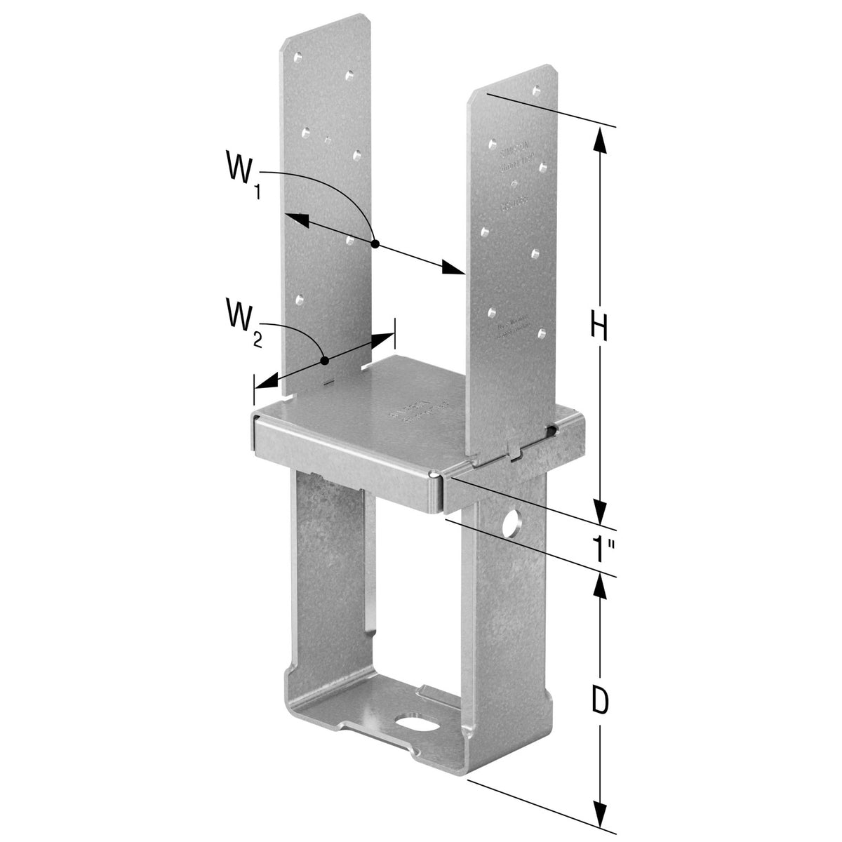 Technical drawing of CBSTQ with dimensions labeled
