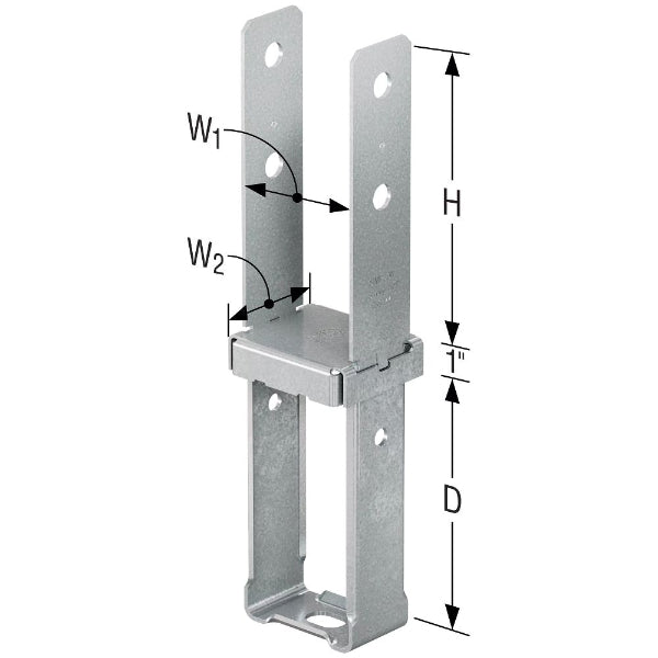 CBST Metal bracket with dimensions labeled on a white background