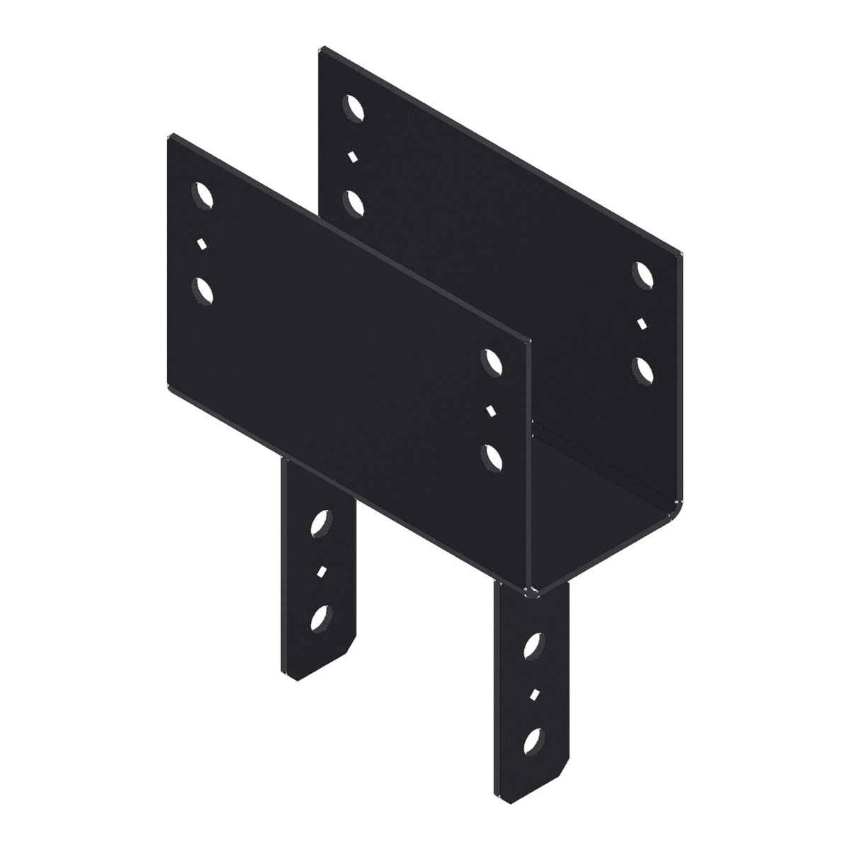 Simpson Black Column Cap 5-1/8 in Beam 8x Post CC5 1/4-8PC