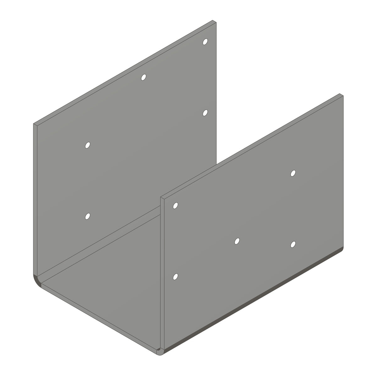 Simpson 5 1/2" Steel-Column Cap with Screws, G90 Galvanized CCOS5.50
