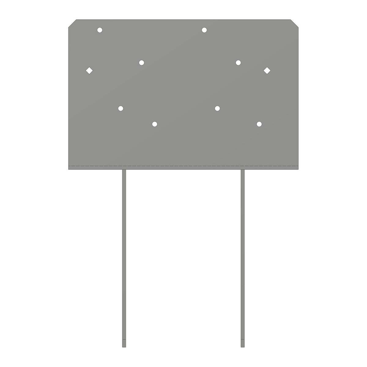 Simpson CCQ3-6SDS2.5 Column Cap for 3-1/8 in. Beam and 6x Post w/SDS Screws 7-Ga Steel