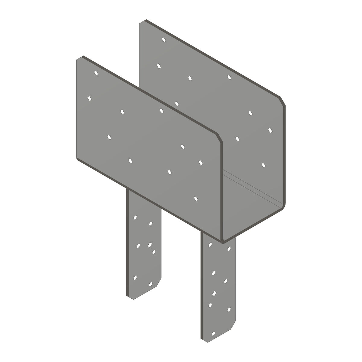 Simpson CCQ4.62-5.50HDG HDG Column Cap Triple 2x Beam 6x Post 7-Ga Steel w/SDS Screws